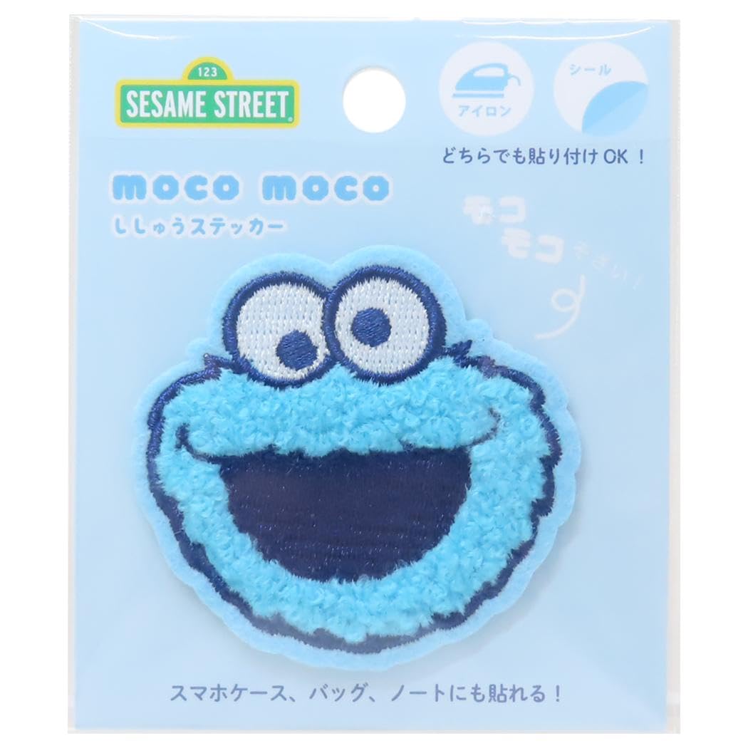 Amazon.co.jp: セサミストリート[ワッペン]モコモコ刺繍ステッカー